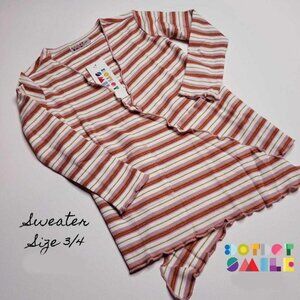 DotDotSmile Size 3/4 Cardigan Sweater - NWT Striped